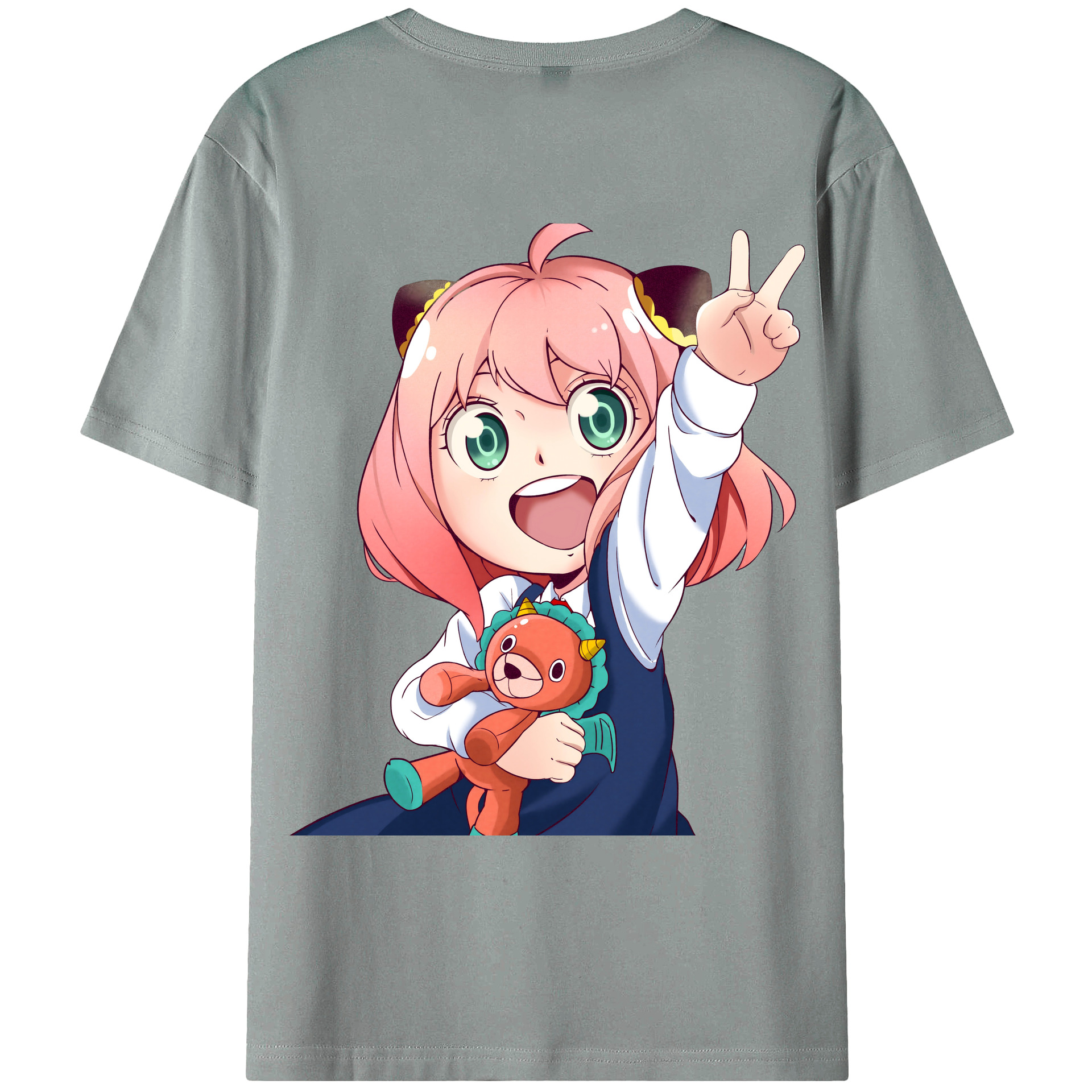 （画像用） SPY×FAMILY间谍家家酒 綿100％ メンズ半袖Tシャツ（バックプリント） 通気性